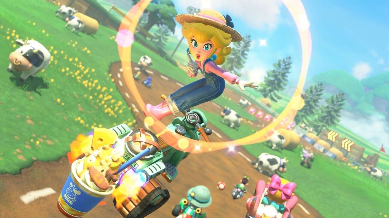 瑪利歐賽車世界 免費漫遊模式的鏡像模式，致敬 超級瑪利歐 64